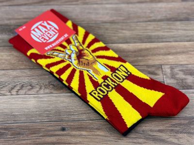 geklede sokken met Rock On design